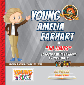 Young Amelia Earhart in No Limits - a Young Series Bilingual Children's Book